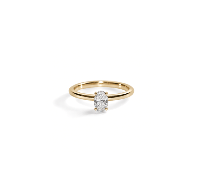 Anel Redondo Niz em Diamante Lab - 0,30ct - Niliz