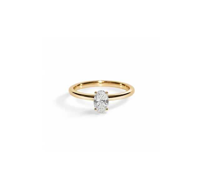 Anel Redondo Niz em Diamante Lab - 0,30ct - Niliz