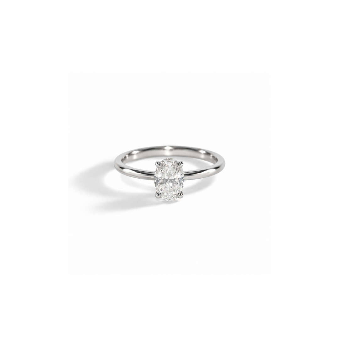 Anel Oval Soliz em Diamante Lab - 0,70ct