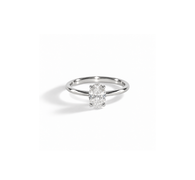 Anel Oval Soliz em Diamante Lab - 0,70ct