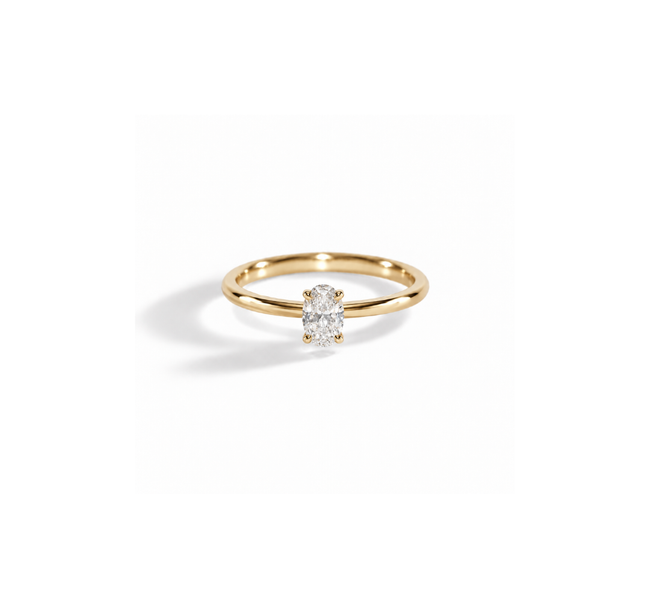 Anel Redondo Niz em Diamante Lab - 0,30ct - Niliz