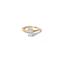 Anel Oval Soliz em Diamante Lab - 1,00ct