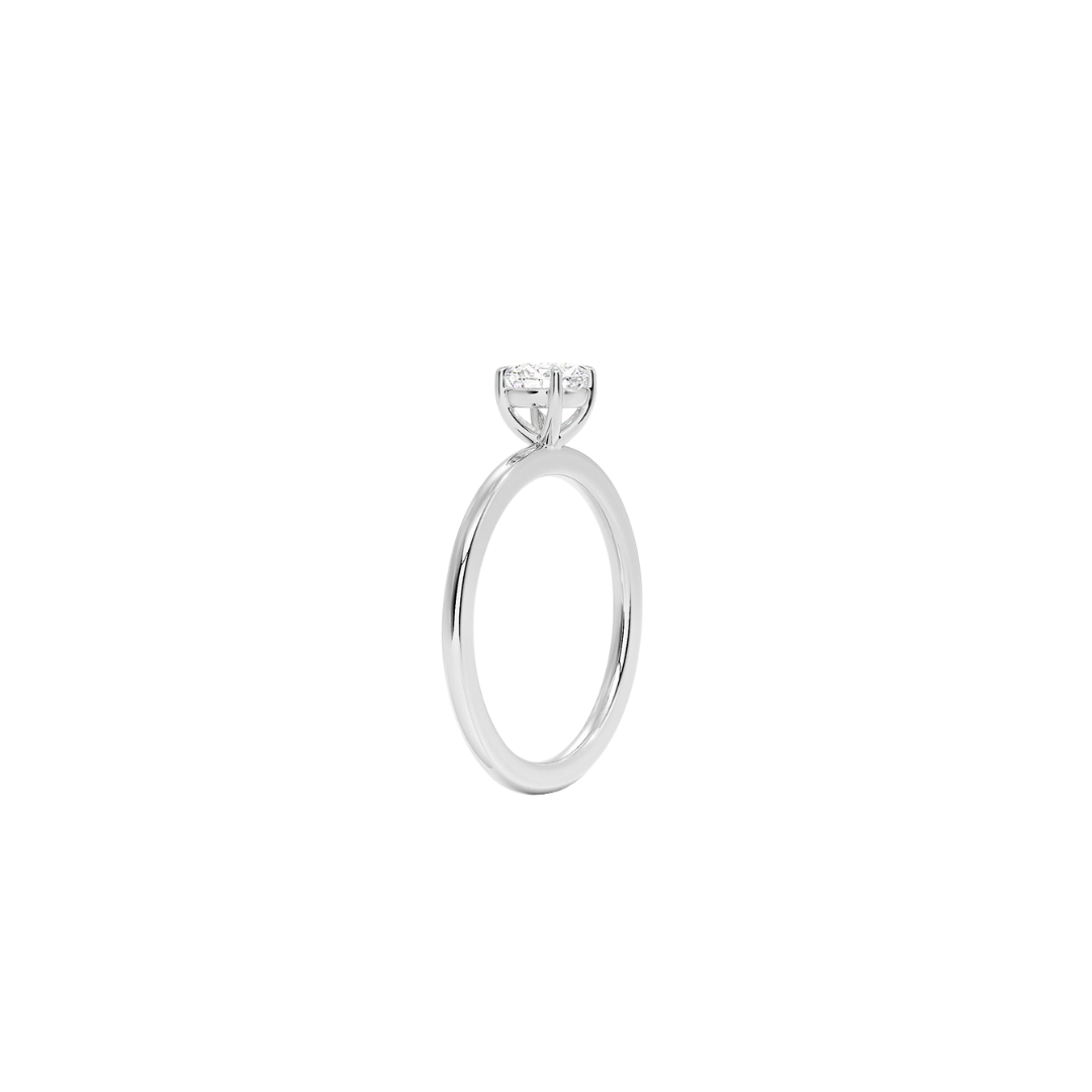 Anel Redondo Soliz em Diamante Lab - 0,30ct