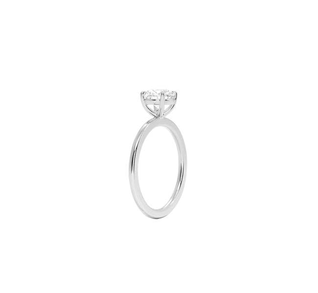 Anel Redondo Soliz em Diamante Lab - 0,70ct