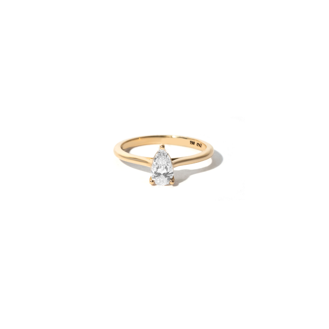 Anel Gota Soliz em Diamante Lab - 0,50ct