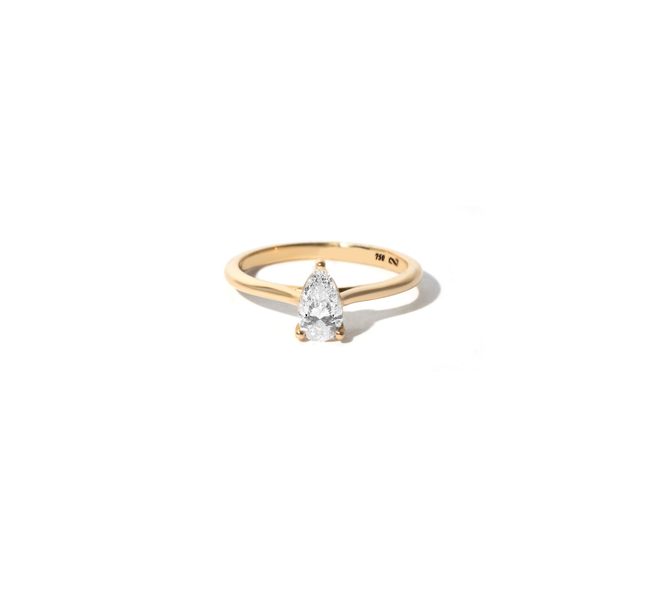 Anel Gota Soliz em Diamante Lab - 0,50ct