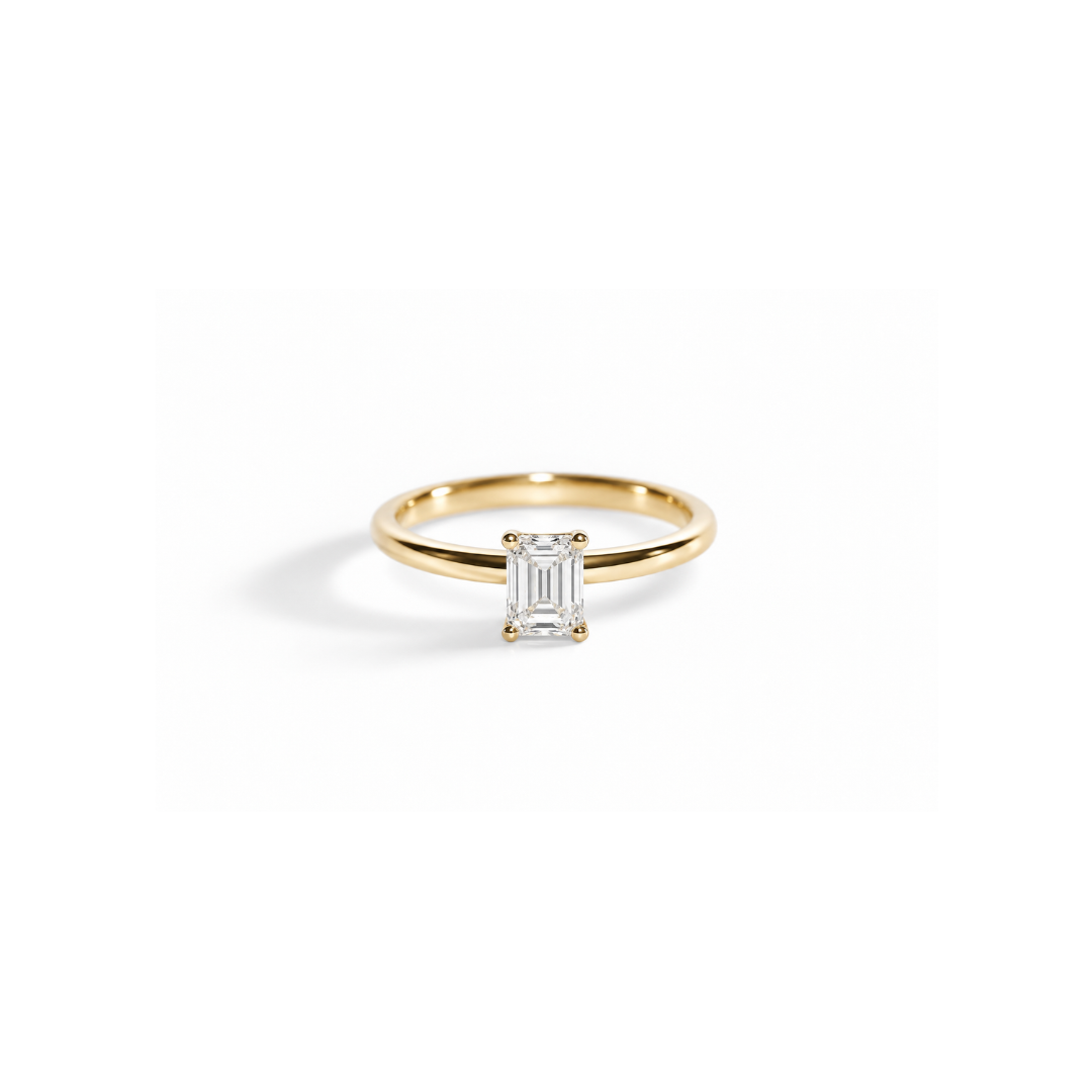 Anel Emerald Soliz em Diamante Lab - 0,70ct