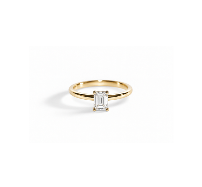 Anel Emerald Soliz em Diamante Lab - 0,70ct