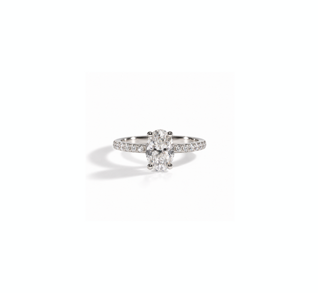 Anel Oval Niz em Diamante Lab - 1,5ct