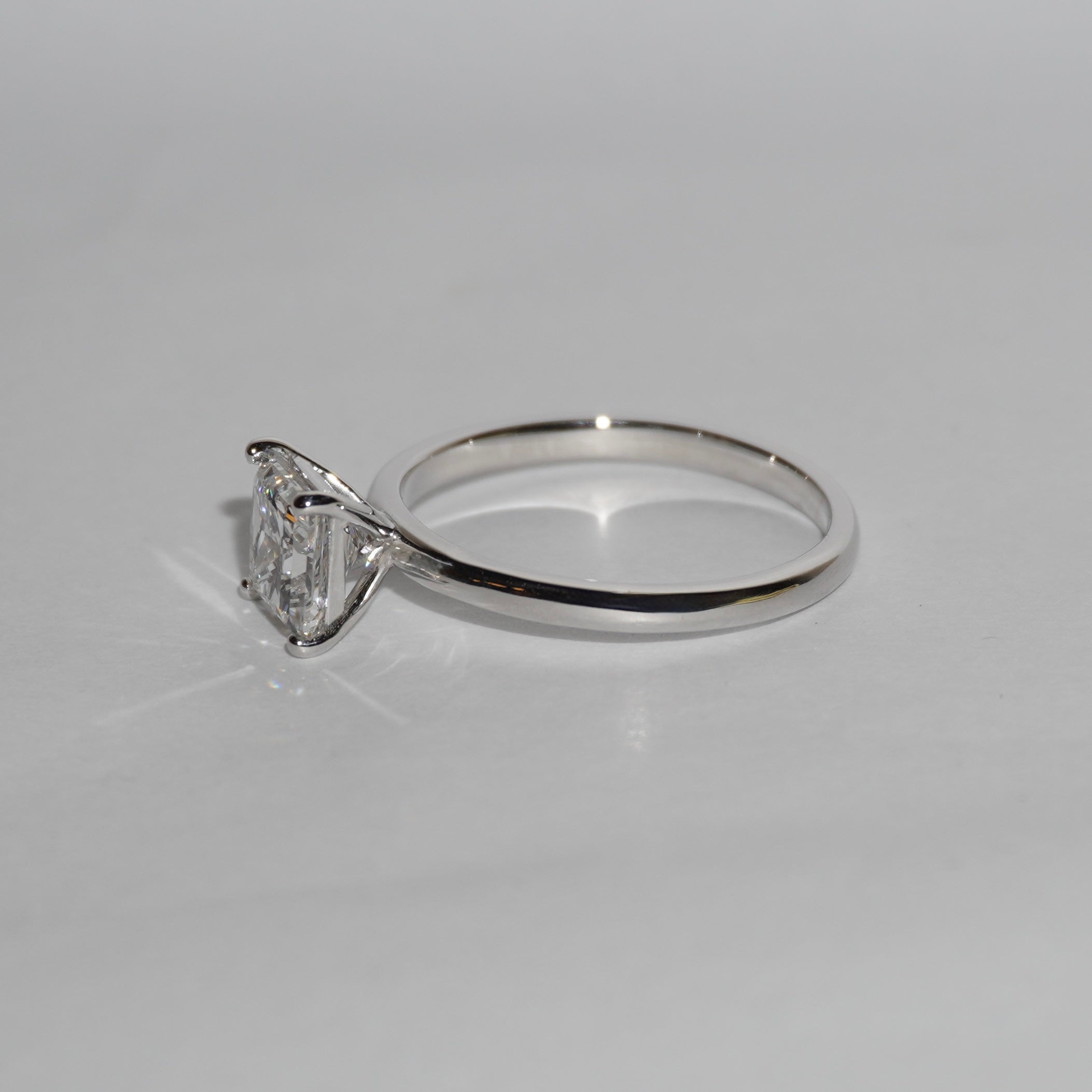 Anel Princess Solitário em Diamante Lab - 1ct