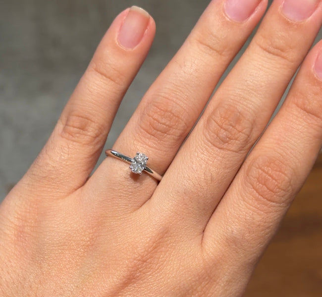 Anel Redondo Niz em Diamante Lab - 0,30ct - Niliz