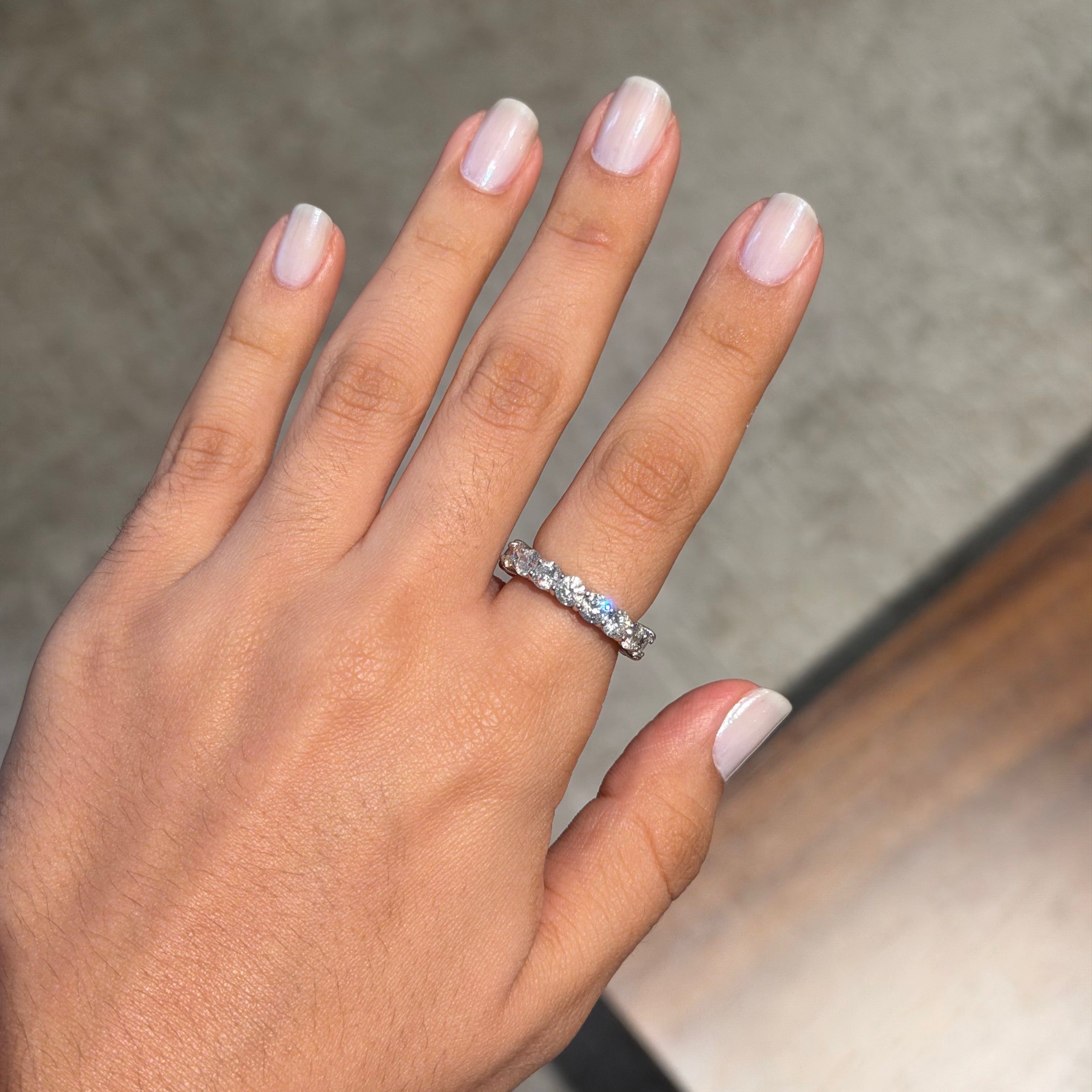 Aliança Half&Half em Diamante Lab 20pts cada