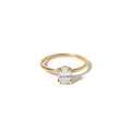 Anel Oval Soliz em Diamante Lab - 0,70ct