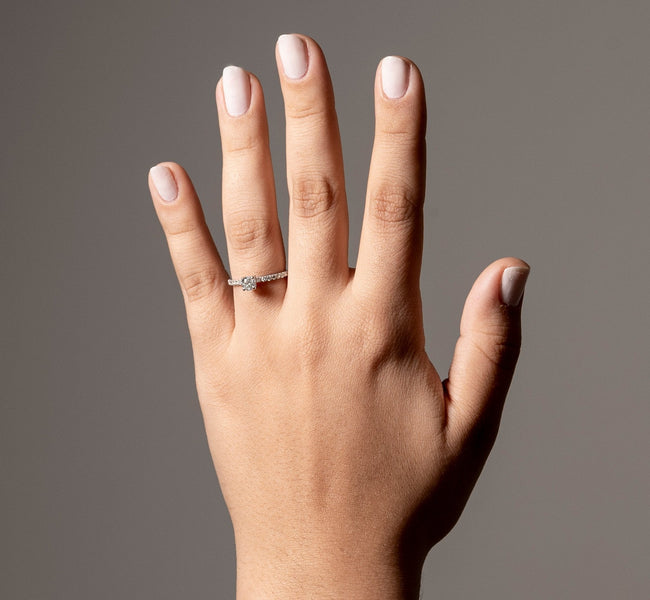 Anel Redondo Niz em Diamante Lab - 0,30ct - Niliz