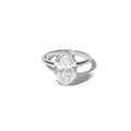 Anel Solitário Oval em Diamante Lab - 4ct