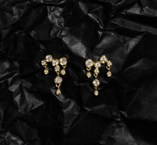 Brinco Pluie em Diamante Lab - 0,60ct - Niliz